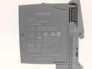 Siemens 6ES7134-6HD01-0BA1 Analog Input Module w/ 6ES7 193-6BP40-0BA1