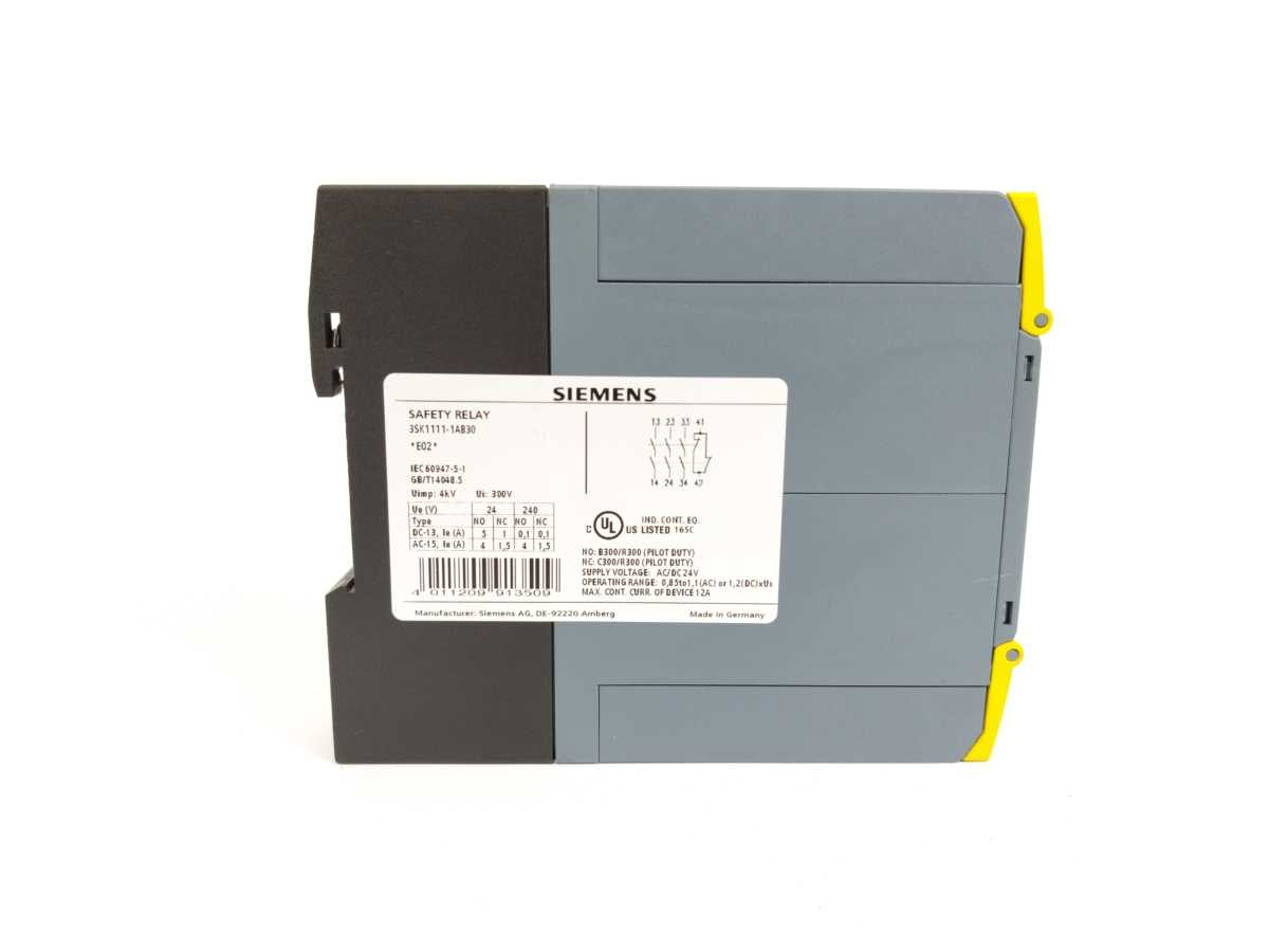 Siemens 3SK1111-1AB30 SIRIUS safety relay