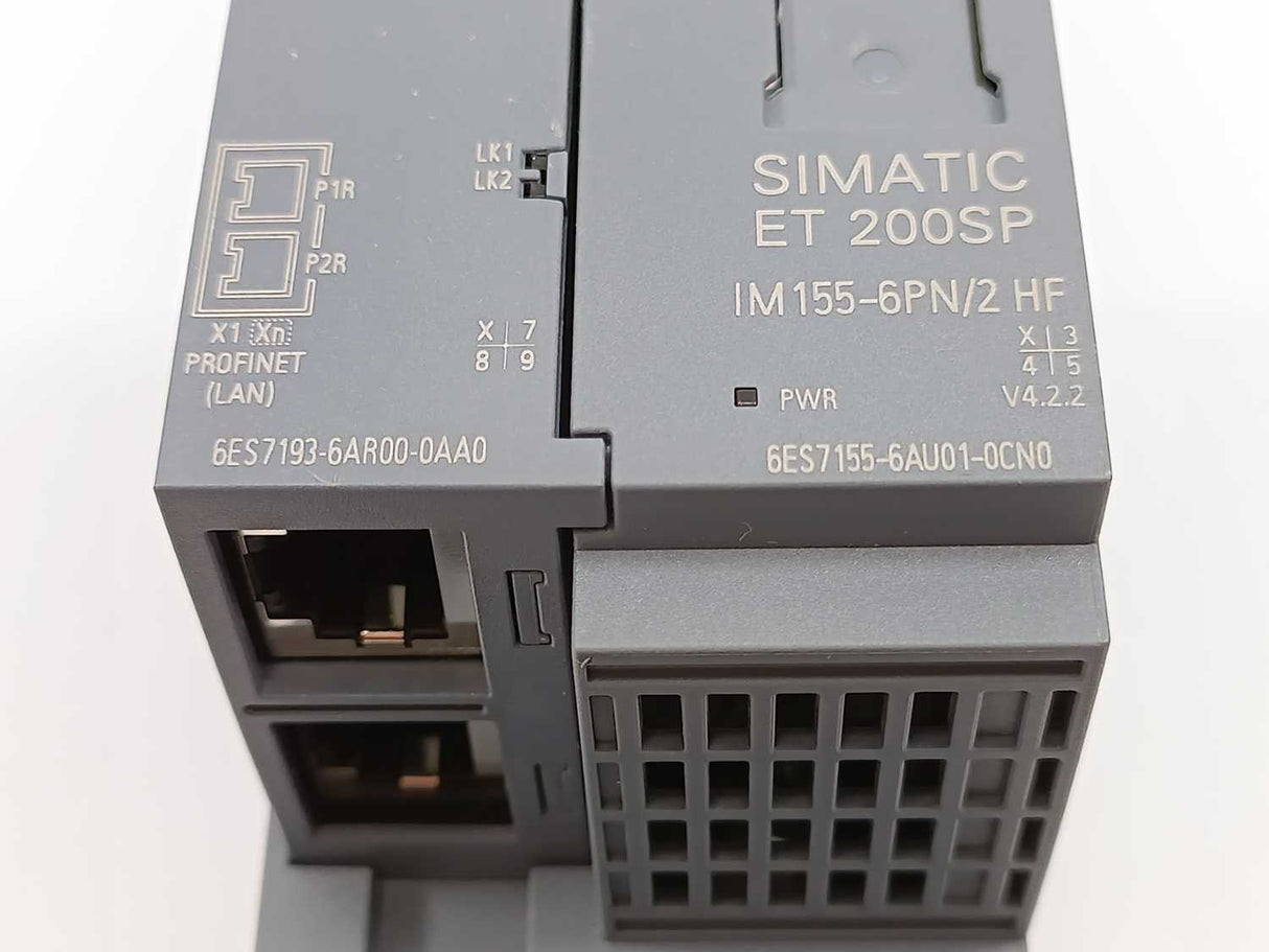 Siemens 6ES7155-6AU01-0CN0 SIMATIC ET 200SP w/ 6ES7193-6AR00-0AA0
