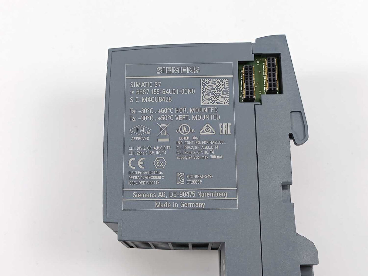 Siemens 6ES7155-6AU01-0CN0 SIMATIC ET 200SP w/ 6ES7193-6AR00-0AA0