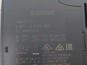 Siemens 6ES7 134-6HD01-0BA1 SIMATIC ET 200SP Analog Input Module