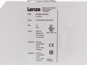 LENZE E70ACMSE0104SA2ETR i700 Double-Inverter 2x5 A