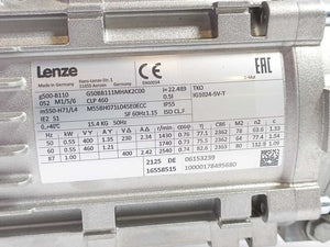 LENZE G50BB111MHAK2C00 i: 22.489 g500-B110 w/ m550-H71/L4 Bevel Geared Motor
