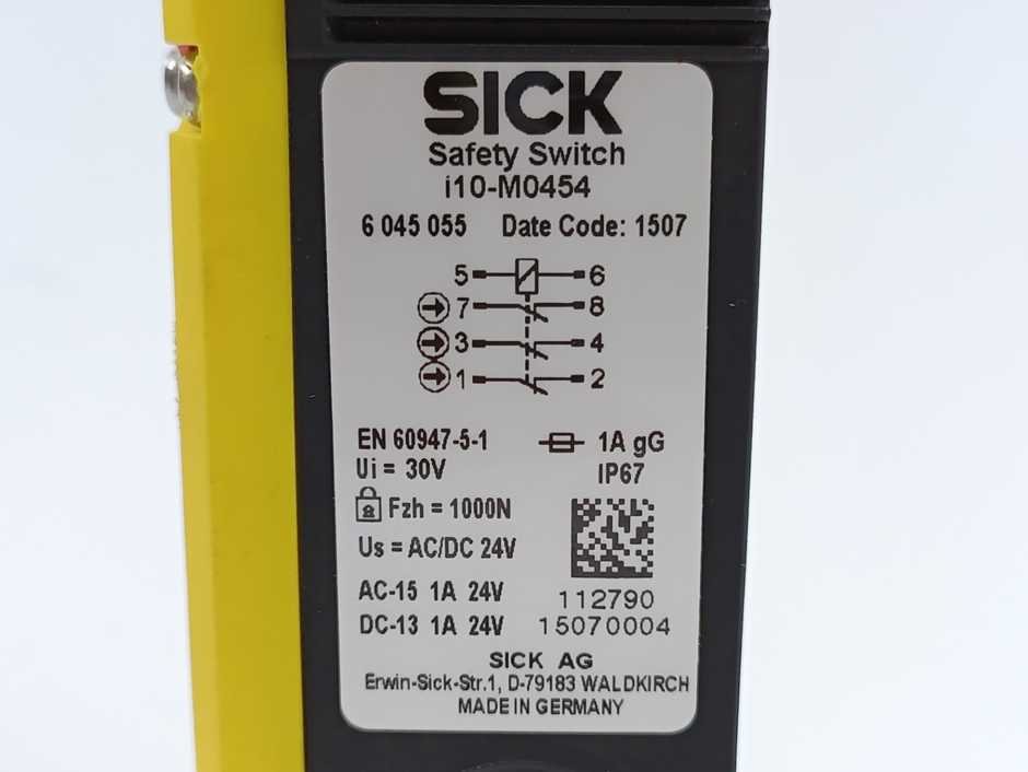 SICK 6045055 i10-M0454 Safety Interlock Switch