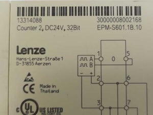 LENZE EPM-S601.1B.10 13314088, Counter 2, DC24V, 32Bit