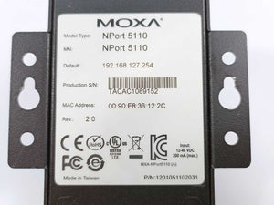 Moxa NPort 5110  Switch Ethernet Serial Device Server