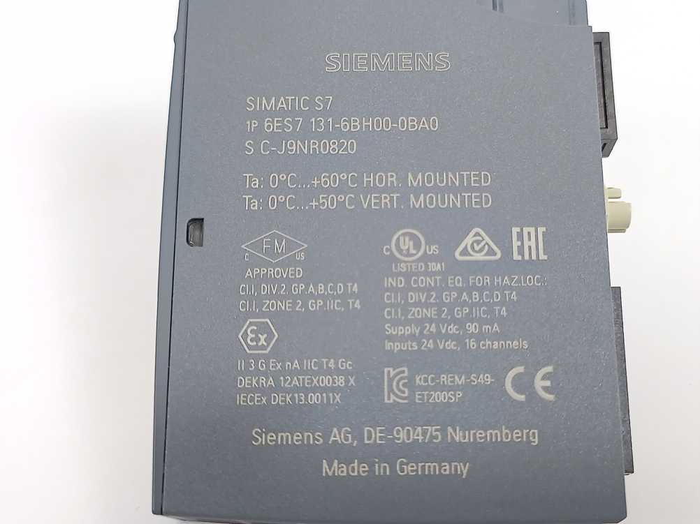 Siemens 6ES7131-6BH00-0BA0 +6ES7193-6BP00-0DA0 SIMATIC ET 200SP Module
