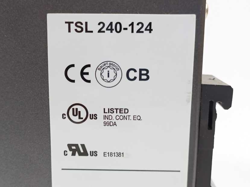 Traco Power TSL240-124 Industrial Power Supply 24V 10A DC
