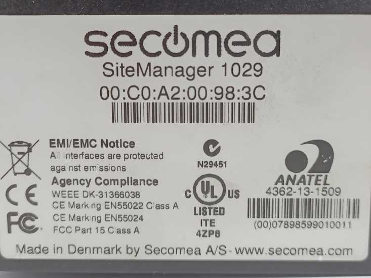 Secomea 1029 SiteManager Device Monitor