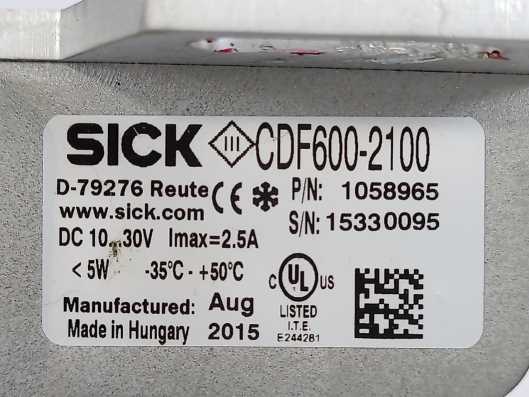 SICK 1058965 CDF600-2100 Wiring Module