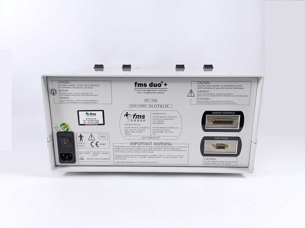 fms GROUP 4580 FMS Duo+ Fluid Management System w/ Integrated Shaver