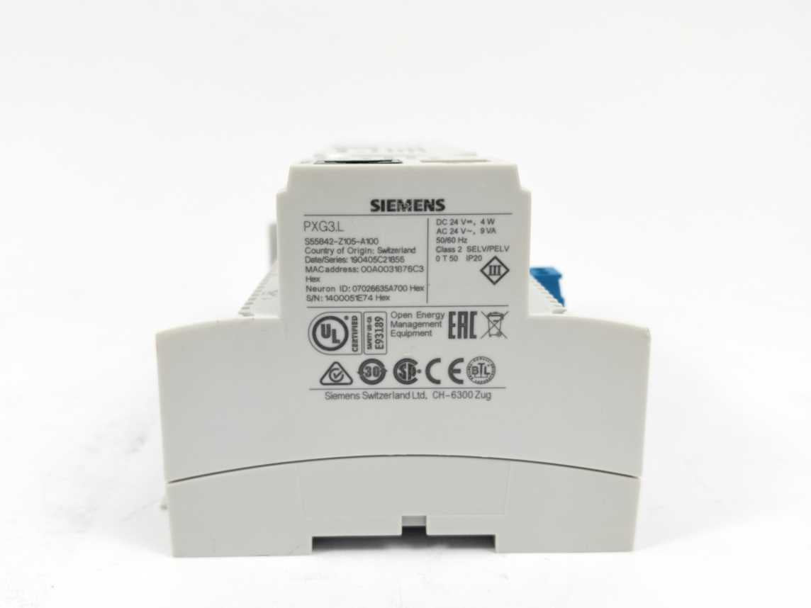 Siemens PXG3.L S55842-Z105-A100 BACnet Router