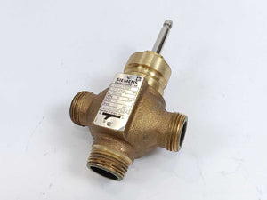 Siemens VXG41.1401 3-port Seat Valve, External Thread, PN16, DN15, kvs 2.5