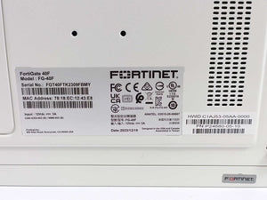 Fortinet P24680-05-10 FG-40F FortiGate 40F Secure SD-WAN Appliance