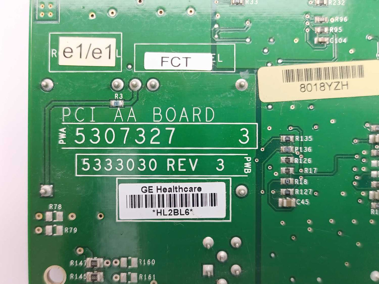 GE Healthcare 5307327 PCI AA Board Rev. 3 w/ 5323076 PCI AA Extend Board Rev. 3