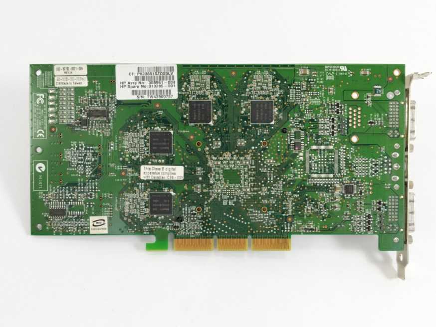 NVIDIA 180-10152-0000-A03 Quadro4 Dual DVI AGP 8x Video Graphics Card