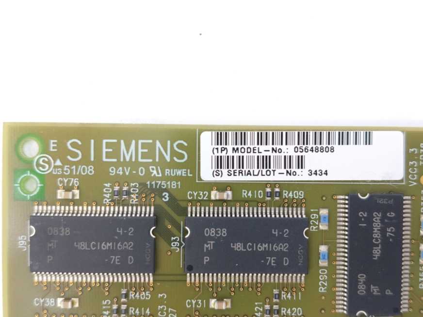 Siemens 05648808 K5006 D33 Radcon Board