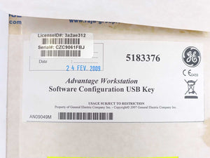 GE Healthcare 5183376 Advantage Workstation Software Configuration USB Key