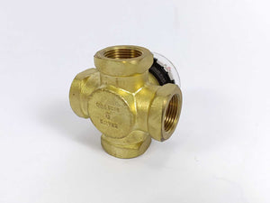 Danfoss 065Z0412 HRB 4-Way Rotary Valve, HRB 4, PN 10, DN 20, 4 m³/h, Rp 3/4