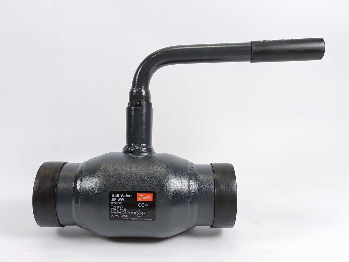 Danfoss 065N3601 JIP-WW Ball Valve, Reduced Bore, PN 25, DN 80, Welded