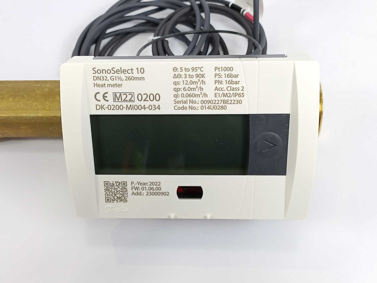 Danfoss 014U0280 Heat Meter, SonoSelect 10, 260mm, DN32