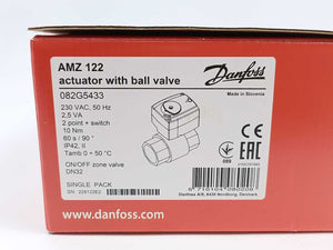 Danfoss 082G5433 AMZ 122 Actuator with Ball Valve DN32 230VAC