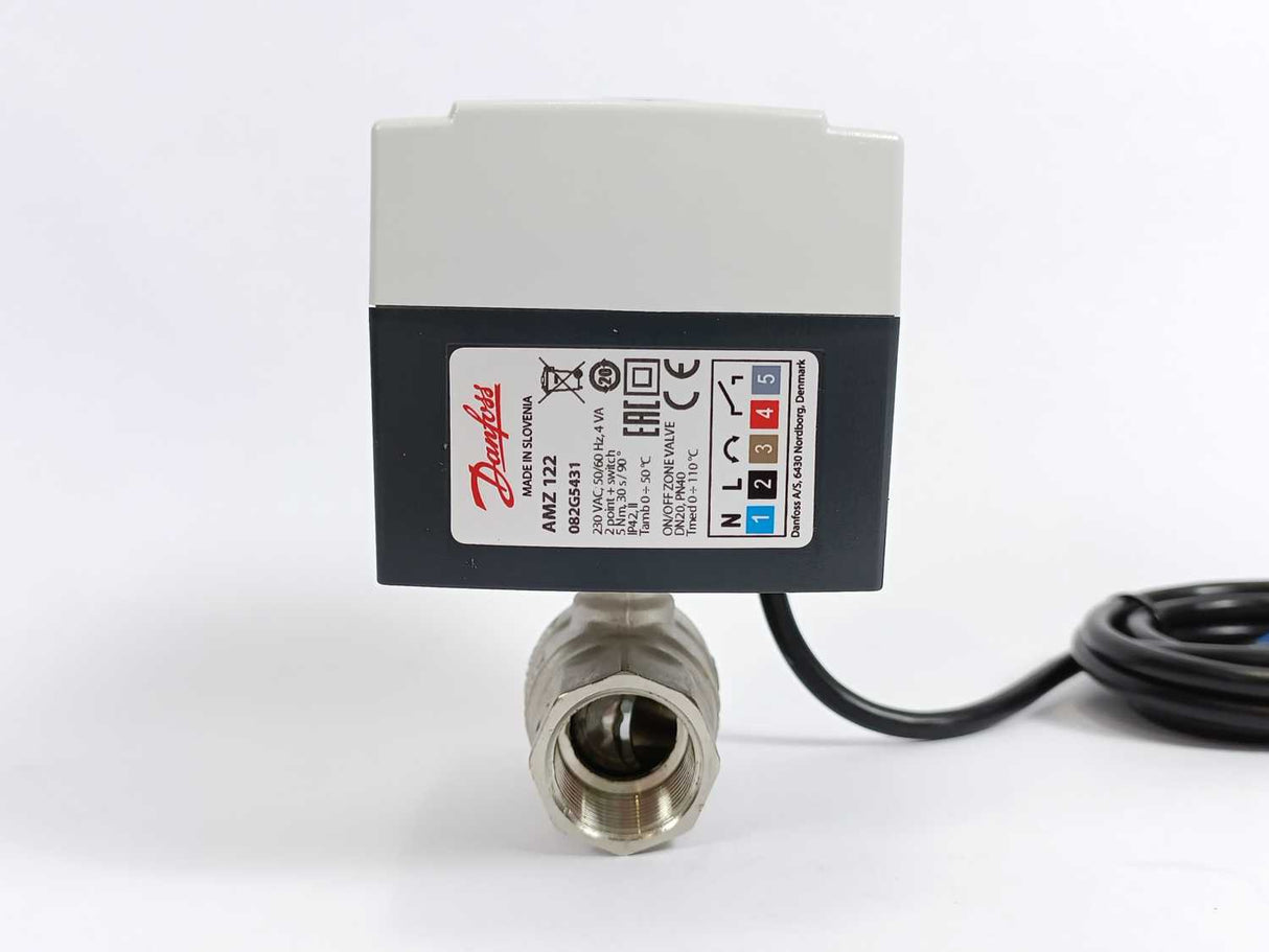 Danfoss 082G5431 AMZ 122 Actuator with Ball Valve DN20 230VAC