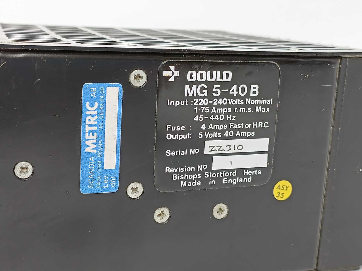 Gould MG 5-40 B 5V 40 A