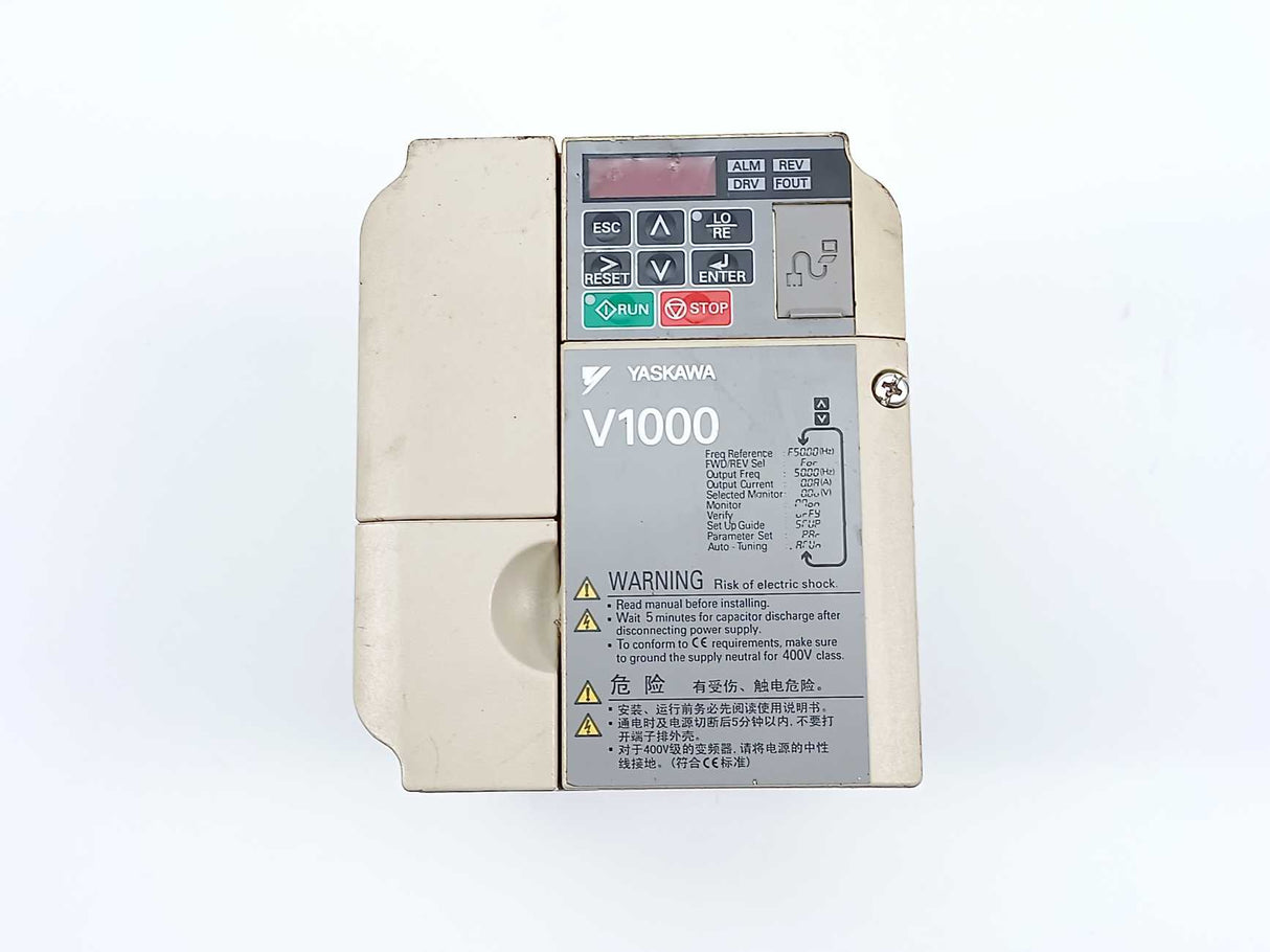 YASKAWA CIMR-VB4A0005BBA Variable Frequency Drive, 2.2kW/1.5kW
