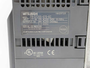 Mitsubishi FR-D720S-070-EC Variable Frequency Drive, 1.5 kW