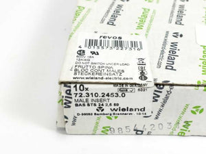 Wieland 72.310.2453 690V 16A Male Insert BAS STS 24 2.5 69 10 Pcs.