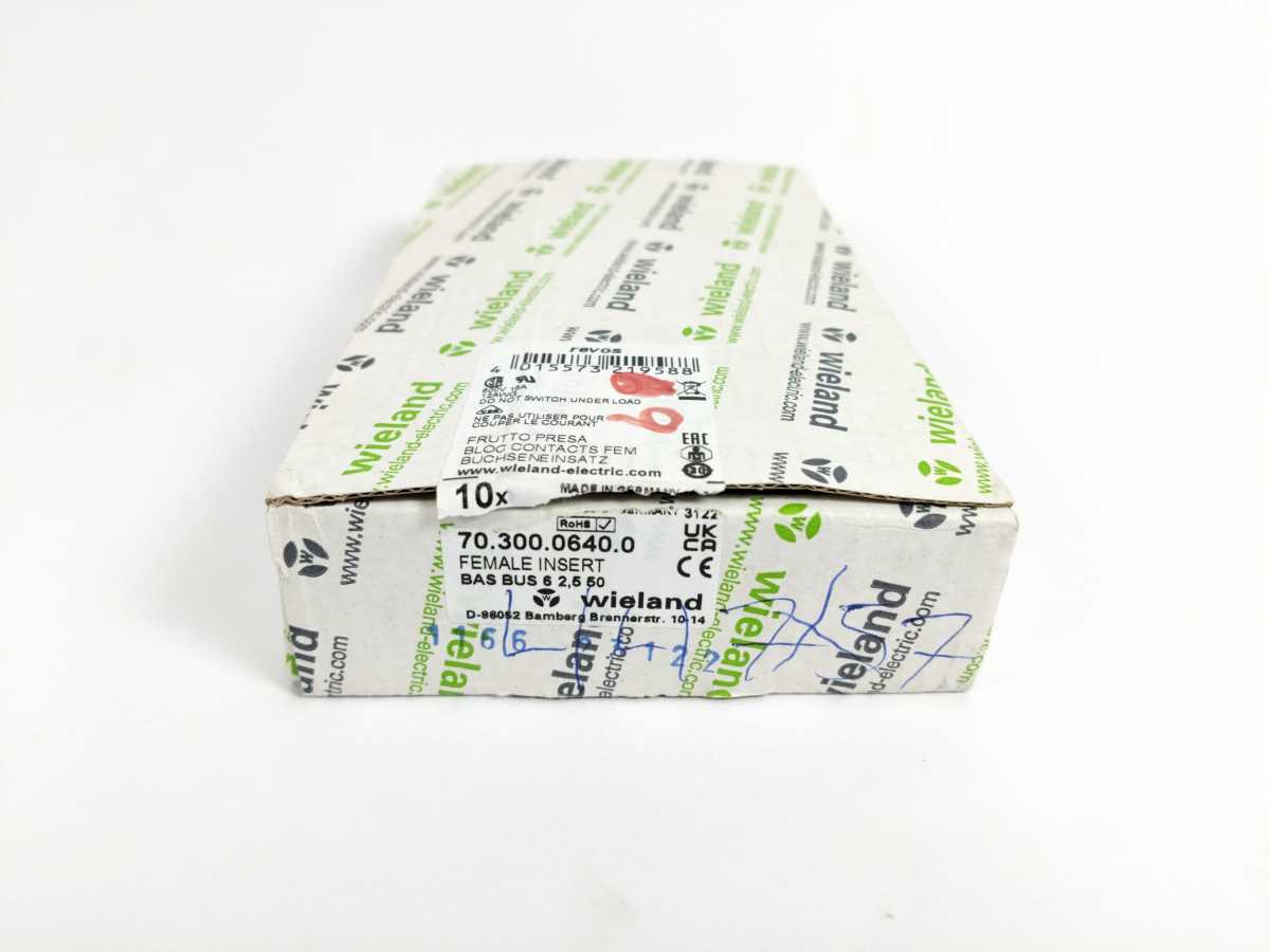 Wieland 70.300.0640.0 Female Insert BAS BUS 6 2.5 50 10pcs.