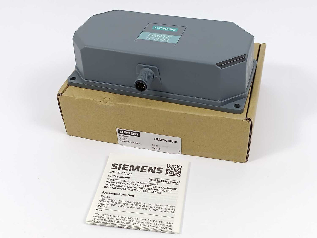Siemens 6GT2821-8AC40 SIMATIC RF280R-RS232 RF Reader
