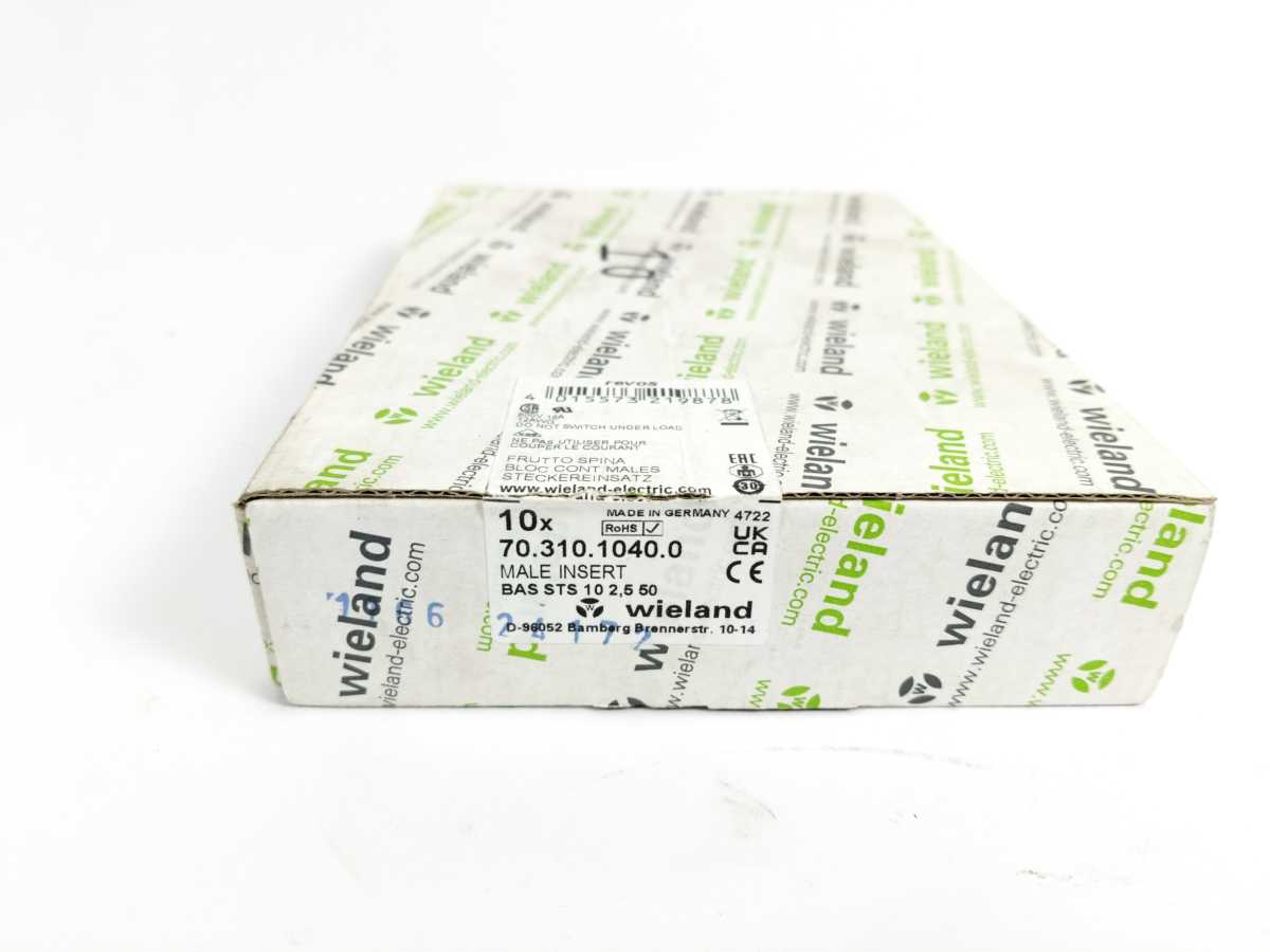 Wieland 70.310.1040.0 Plug Male Insert, 10pcs batch