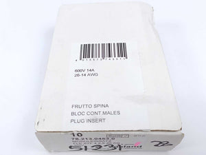 Wieland 78.213.0453.0 Modular Insert FLE STF 4 2,5 40 AG 10pcs batch