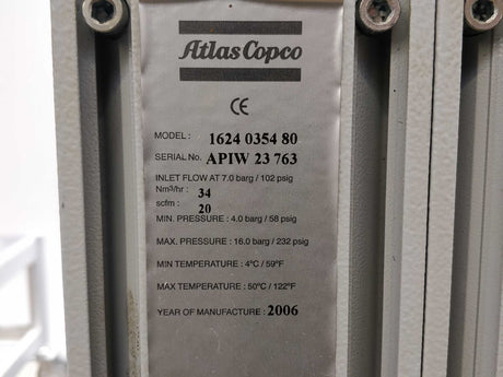 Atlas Copco 1624035480 CD5-3 w/ QD17 & PD17 & DD17