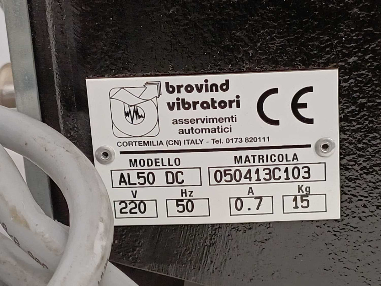 Brovind Vibratori AL50DC Vibrating hopper with RNA ESG1000 control unit