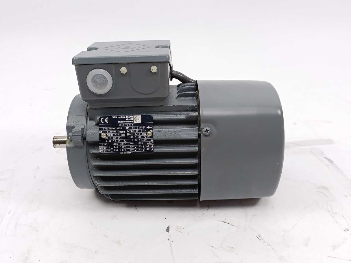 VEM motors Thurm 0793391067811H K21R 71 G 4. 3 Phase Motor w/ Wistro FLAI BG71