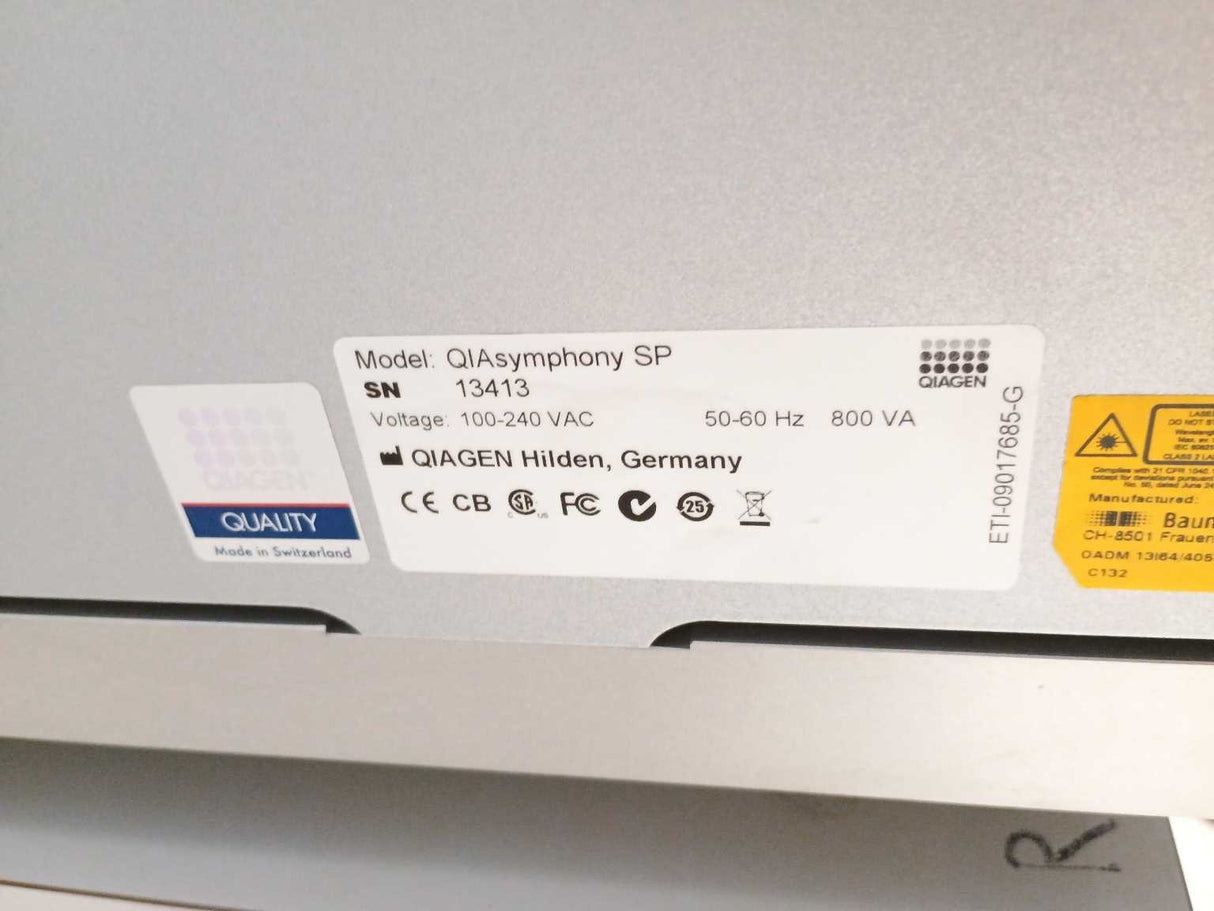 Qiagen QIAsymphony SP Automated purificator of nucleic acids
