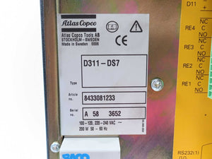 Atlas Copco 8433081233 D311-DS7 Controller Drive Unit
