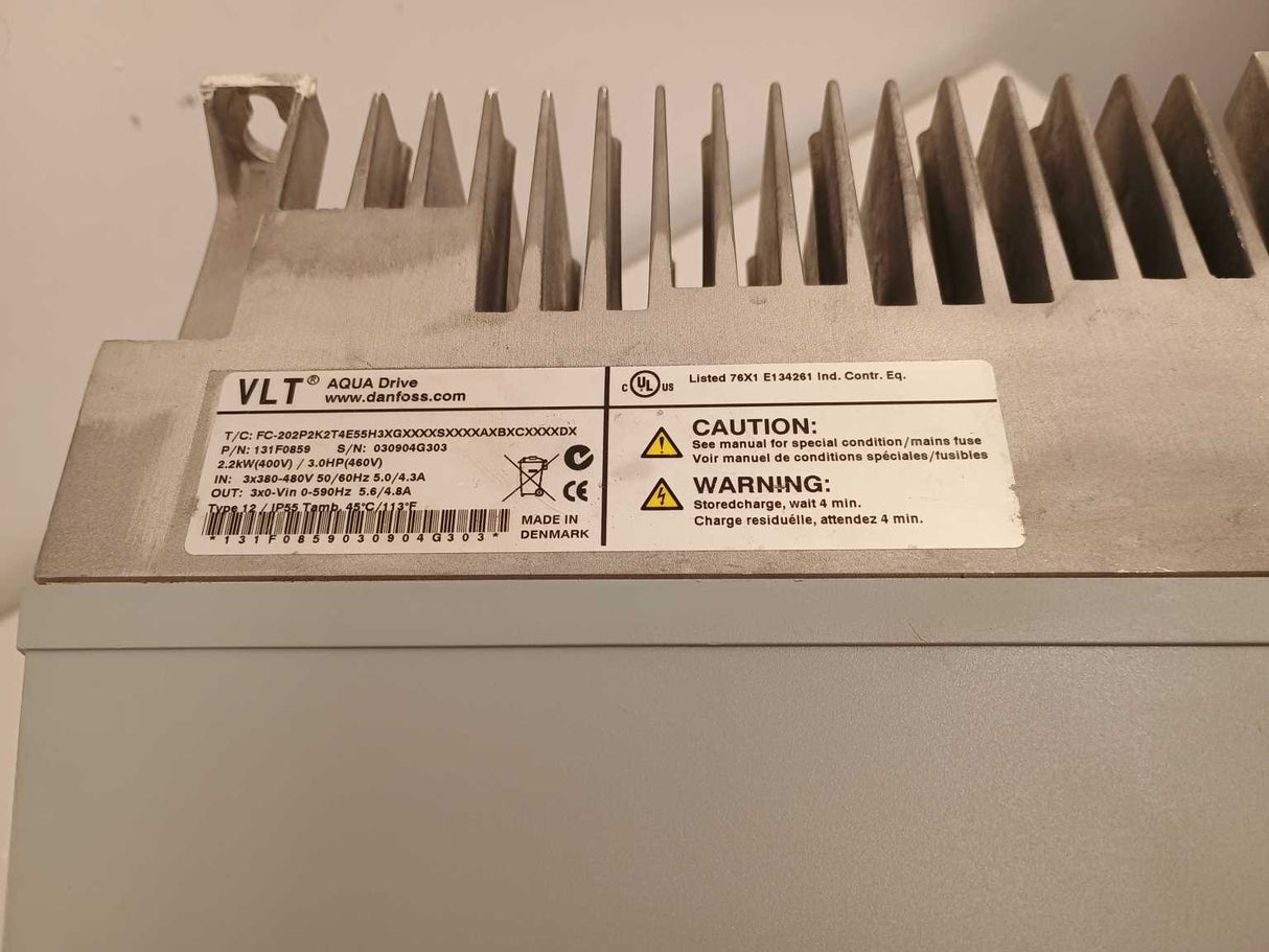 Danfoss 131F0859 VLT AQUA Drive FC-202 Frequency converter