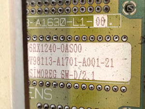 Siemens 6RA2475-6DV62-0 SIMOREG K Converter