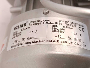 Wuxi Gezhiling Mechanical & Electrical C 2RB110-7AA01 Ring blower