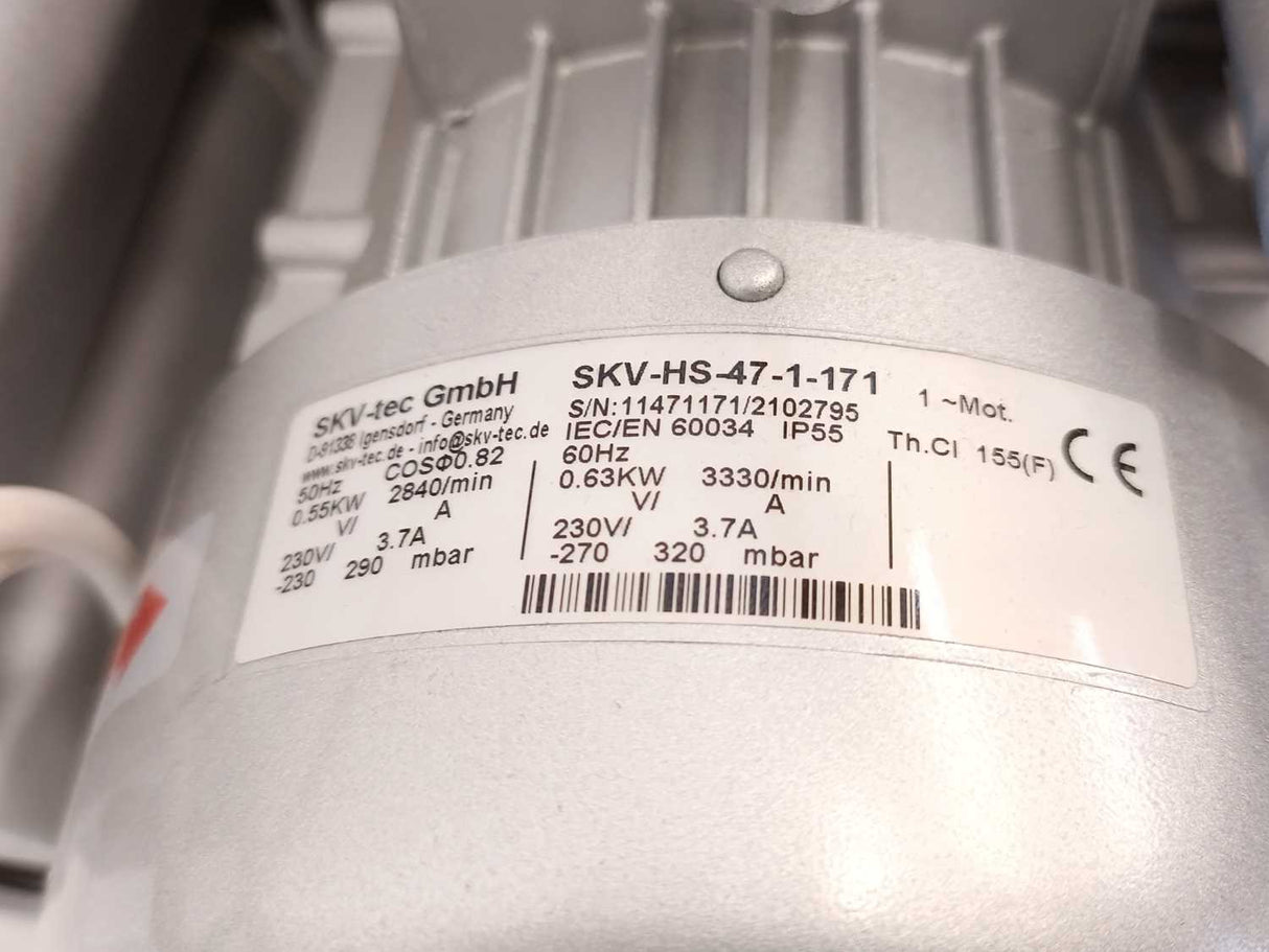 SKV-tec SKV-HS-47-1-171 single-stage high-pressure ring blower