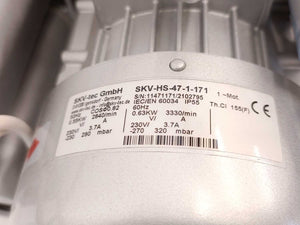 SKV-tec SKV-HS-47-1-171 single-stage high-pressure ring blower
