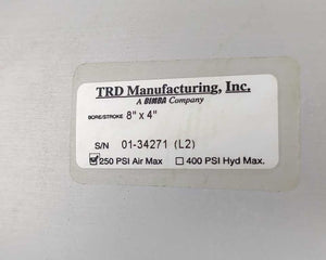 BIMBA / TRD Manufacturing 8" x 4" Bore/Stroke Cylinder