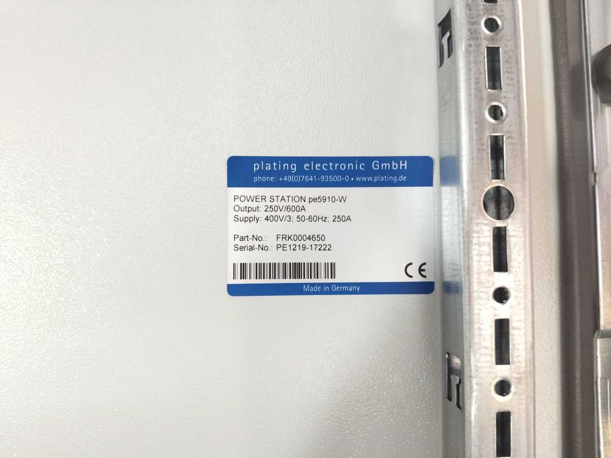 Plating Electronic FRK0004650 pe5910-W High-Current Power Supply POWER STATION