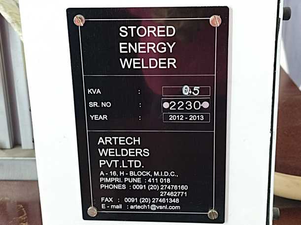 Artech SPM1000 1kVA Special Purpose Stored Spot Welder