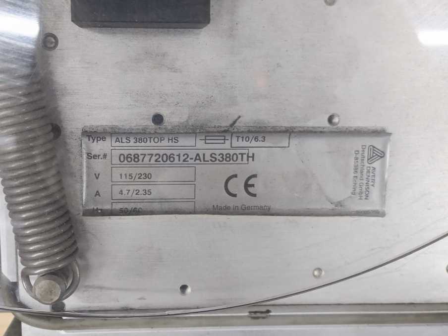 LSS Etikettering ALS380RH-HS High Speed Labeling System 230VAC + PE