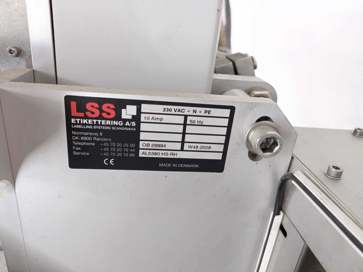 LSS Etikettering ALS380HS-RH High Speed Labeling System 230VAC + N +PE